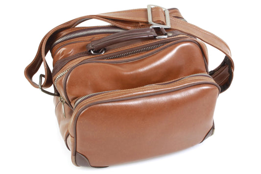Camera Bag w/ 3 Pockets 1980s Brown
