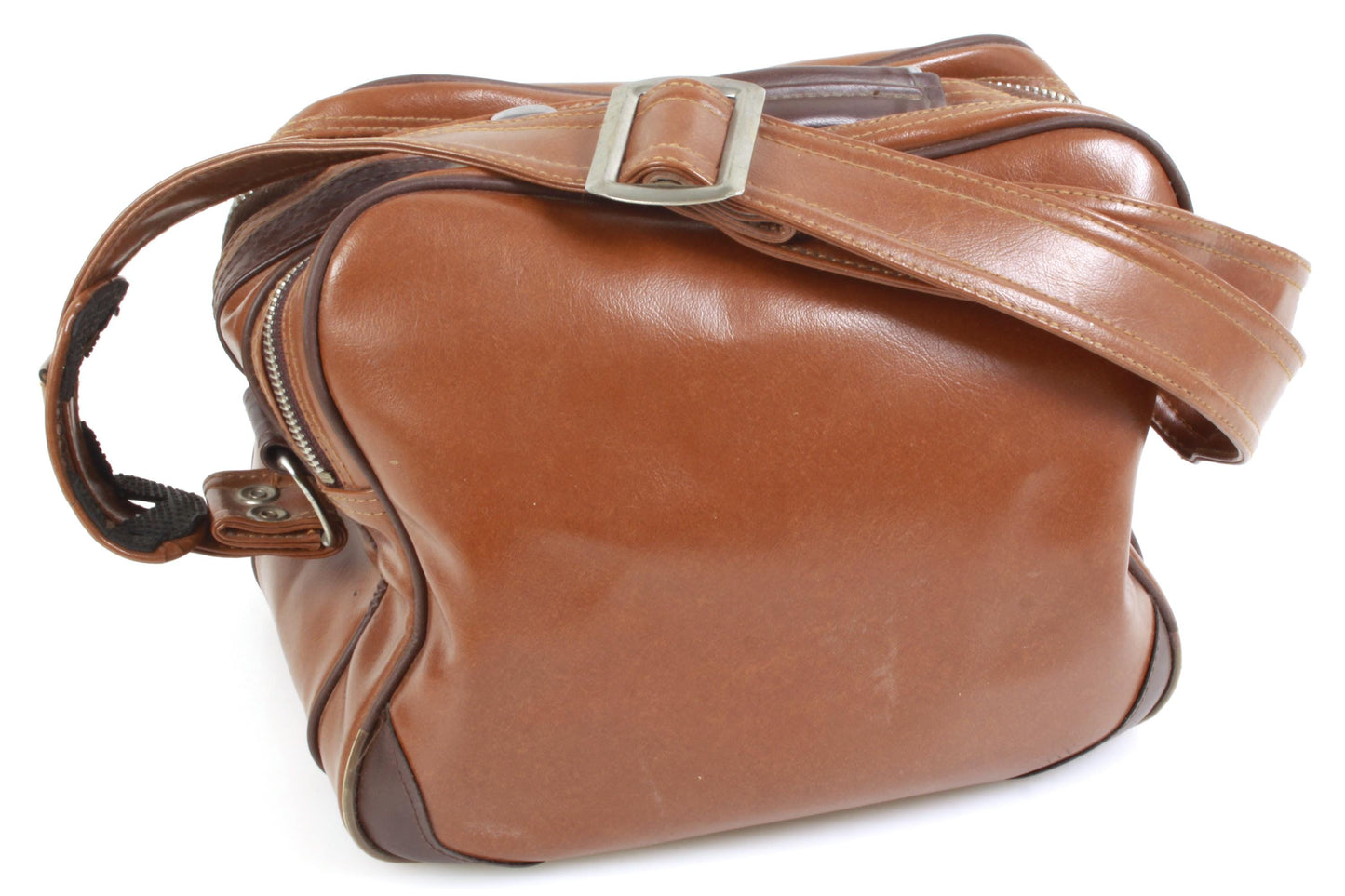 Camera Bag w/ 3 Pockets 1980s Brown