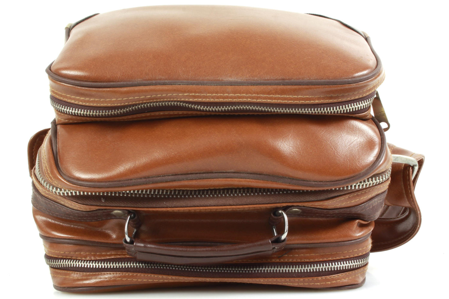 Camera Bag w/ 3 Pockets 1980s Brown