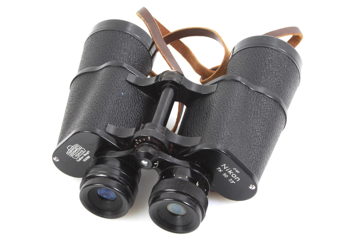 Nippon Kogaku Tokyo J-B7 7x50 Binoculars w/ Leather Case