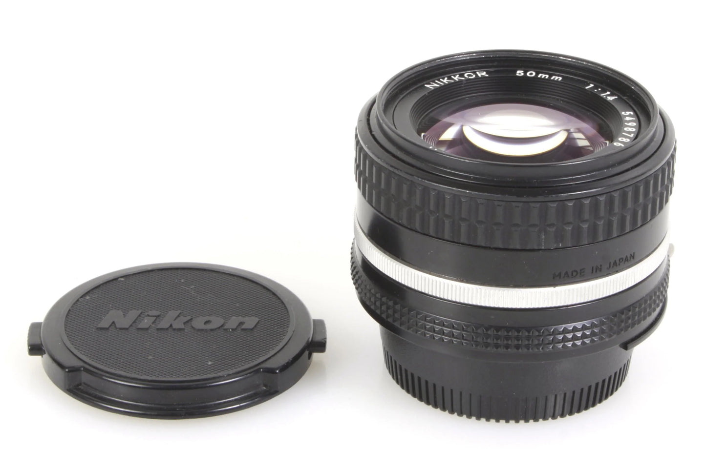 Nikon 50mm 1.4 Prime AI-S Lens w/ Caps