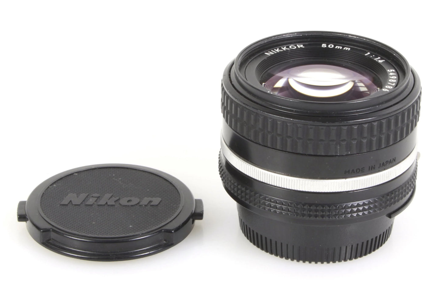 Nikon 50mm 1.4 Prime AI-S Lens w/ Caps