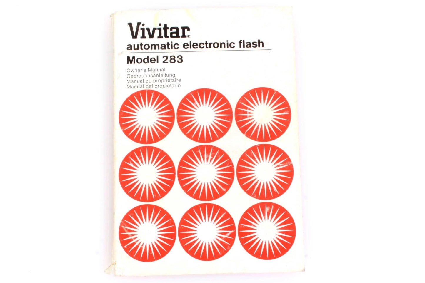 Vivitar 283 Flash Unit Manual