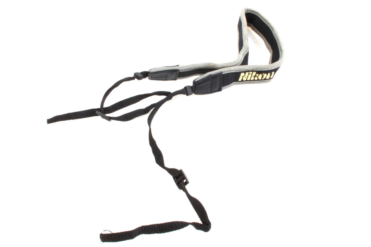 Vintage Nikon Camera Strap Gray and Black