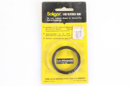Soligor Lens Reverser Ring for Miranda Cameras 55mm