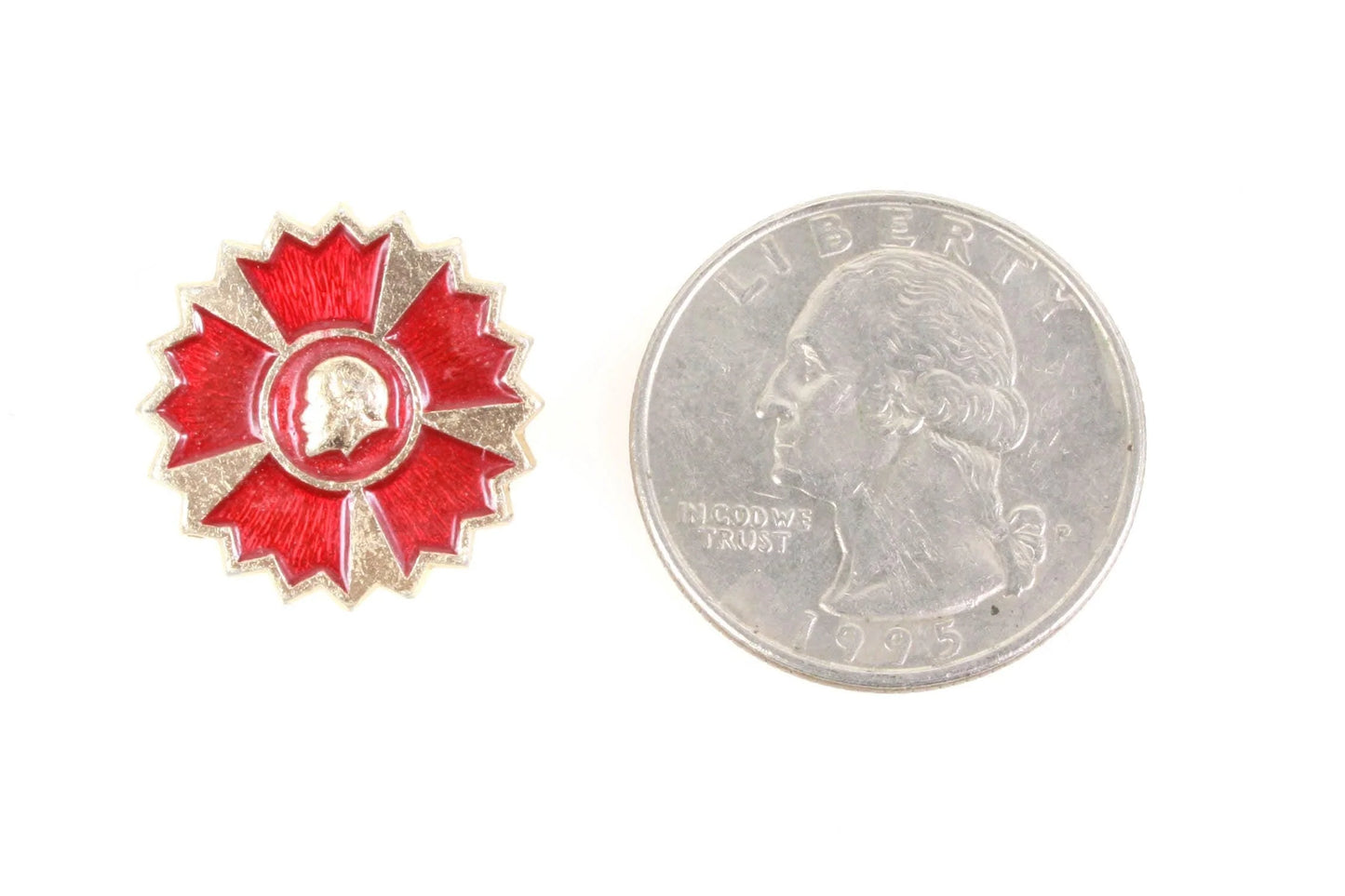 Red Lenin Pin