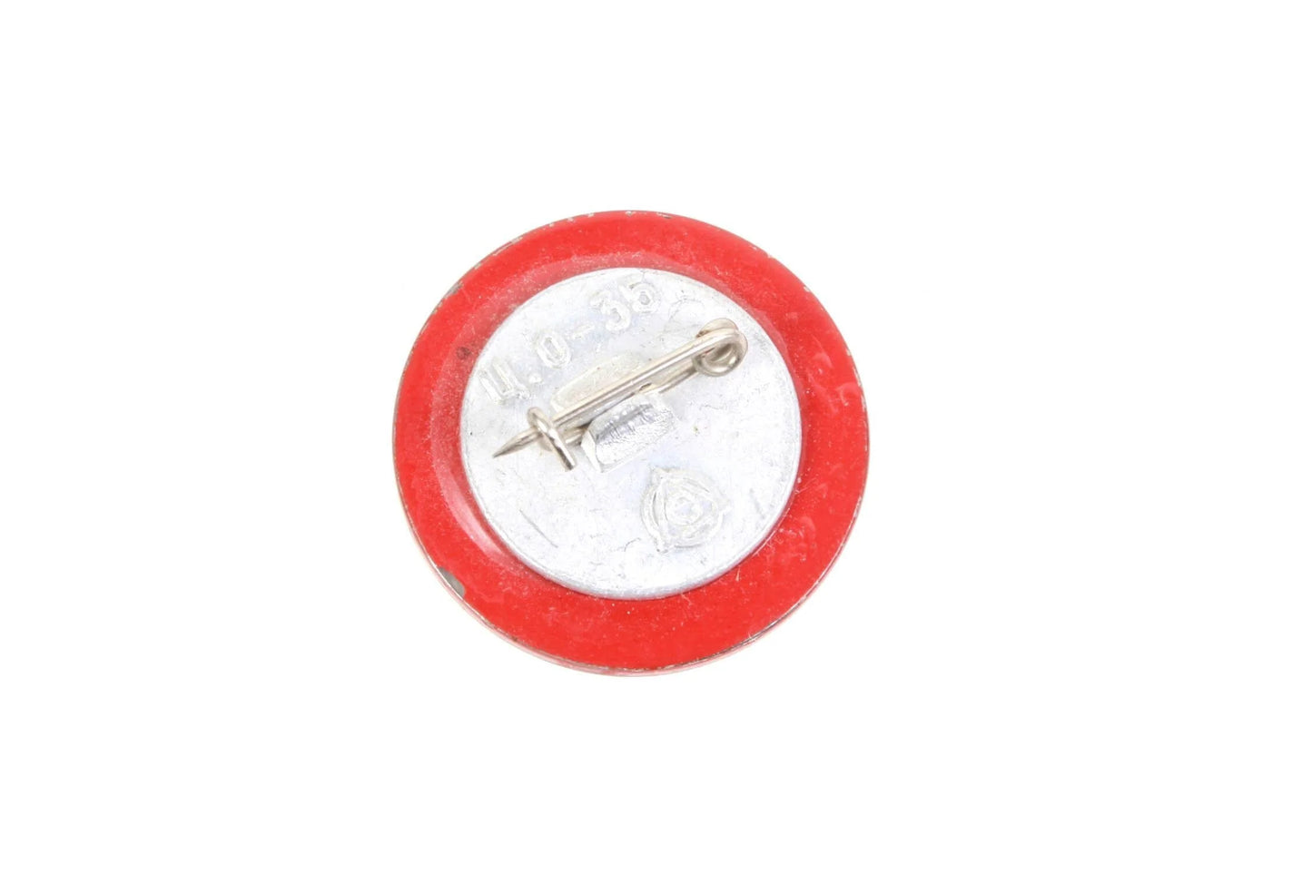 Clear Circle Lenin Pin