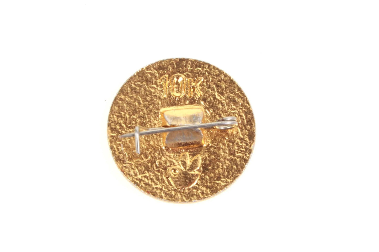 Bronze Circle Lenin Pin