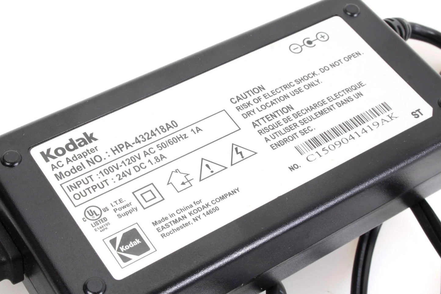 Kodak Easyshare Printer Power Cable