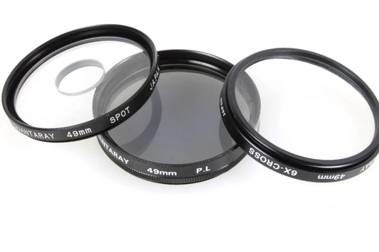 49mm Filters Set of 3 (PL, Star 6, and Spot)