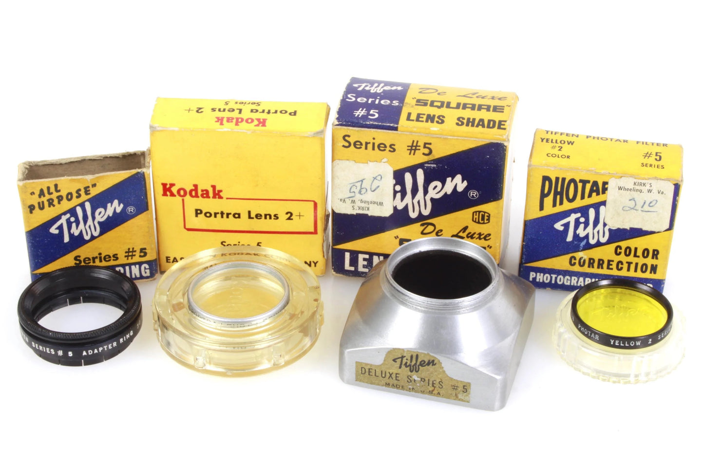 Twin Lens Camera w/ Flash, Shade, Adapter Ring & Filters