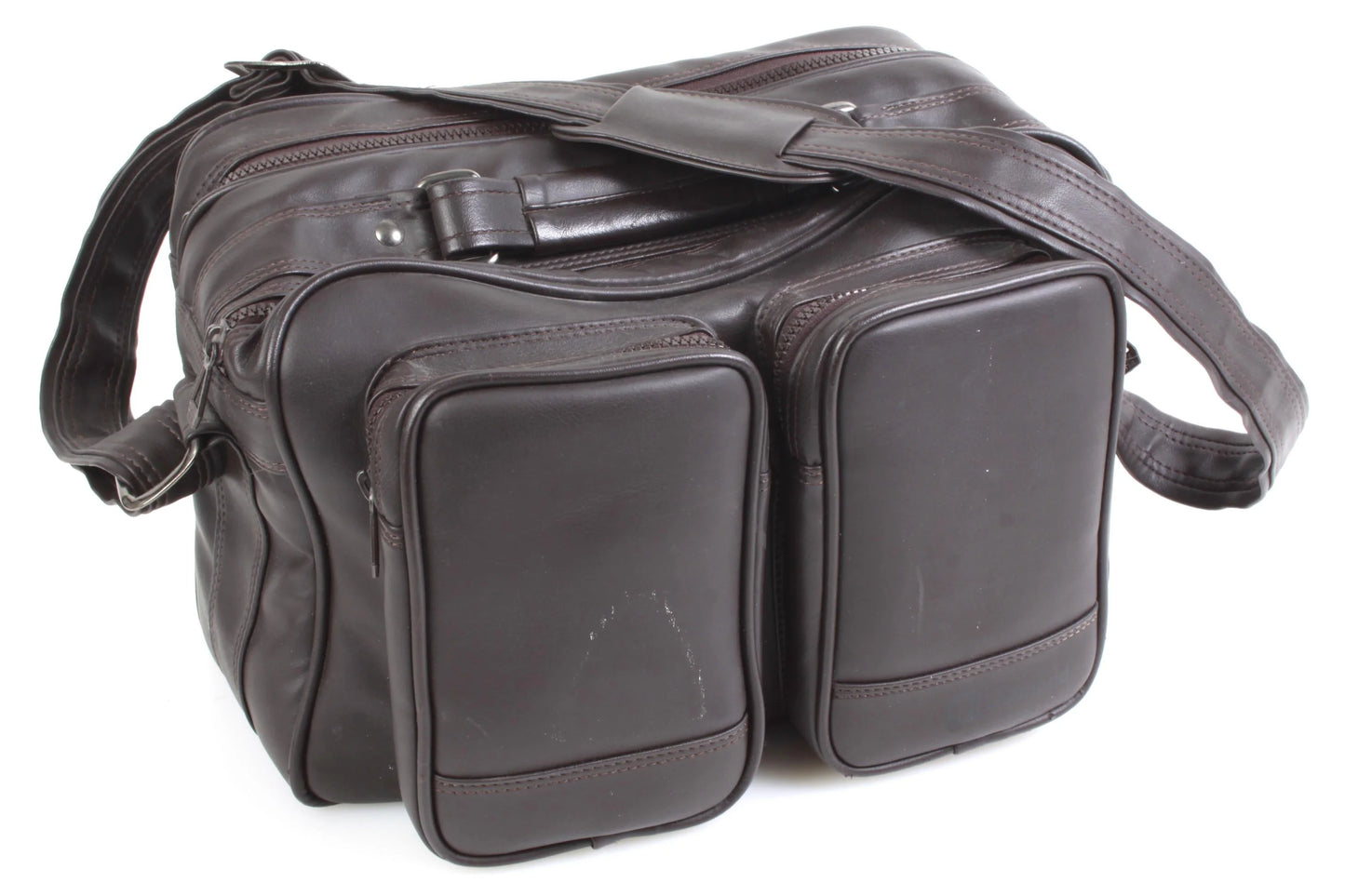Vintage Camera Bag 5 Pockets 1960s Brown