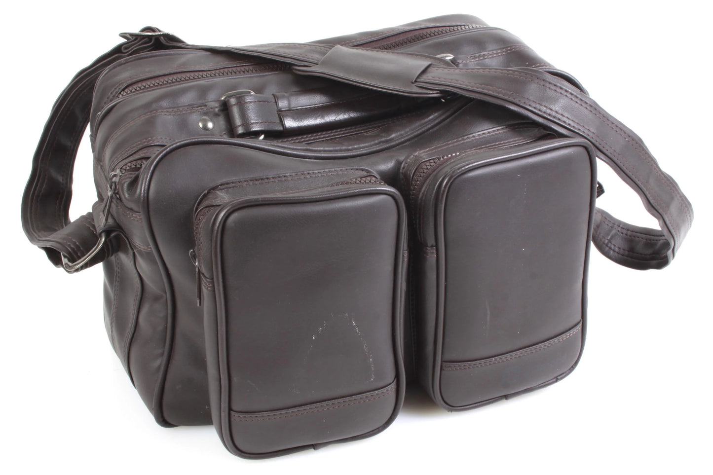 Vintage Camera Bag 5 Pockets 1960s Brown