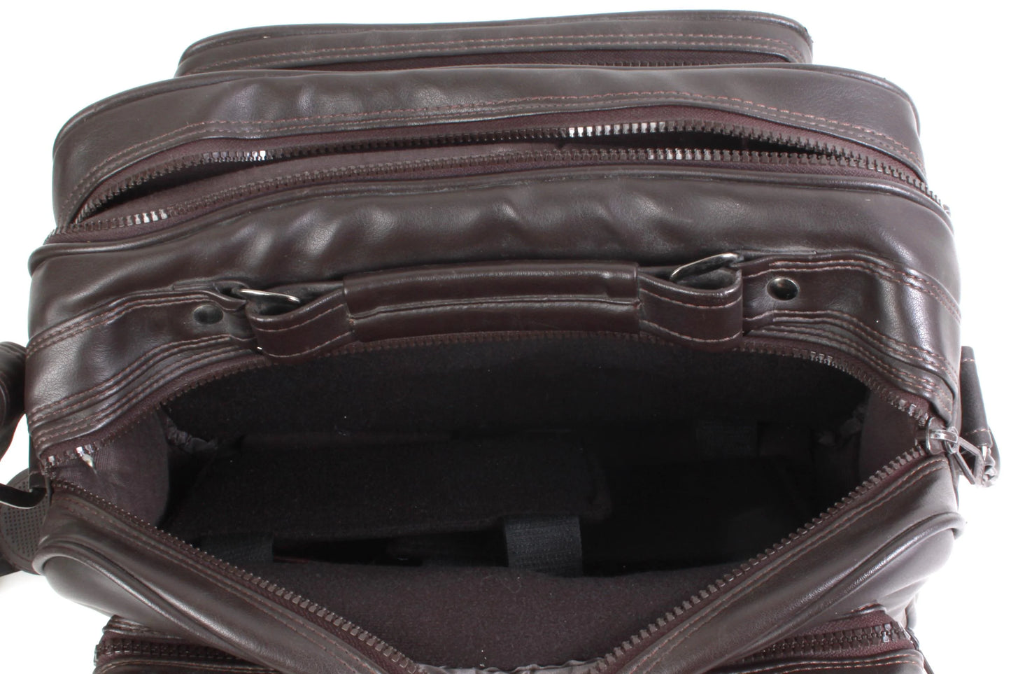 Vintage Camera Bag 5 Pockets 1960s Brown