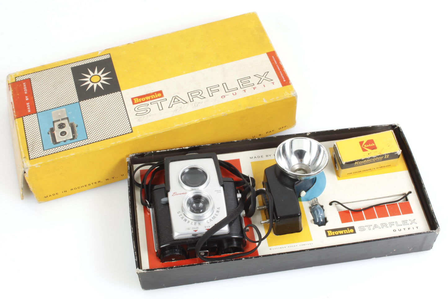 Kodak Vintage Camera Outfit w/ Flash & Film in Box