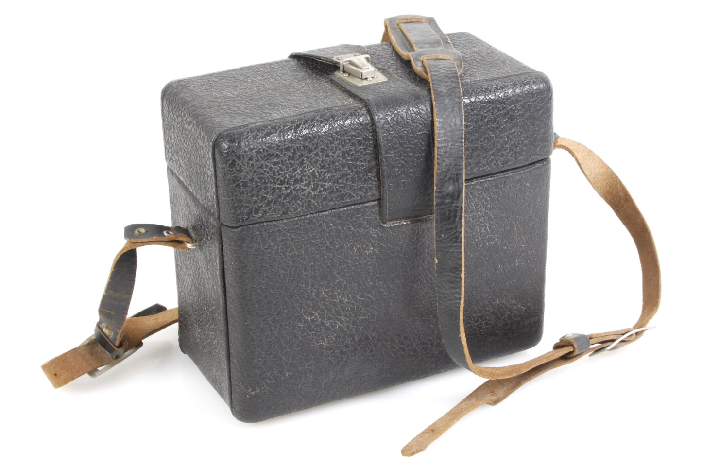 Camera Case Hard 1950s w/ Leather Strap