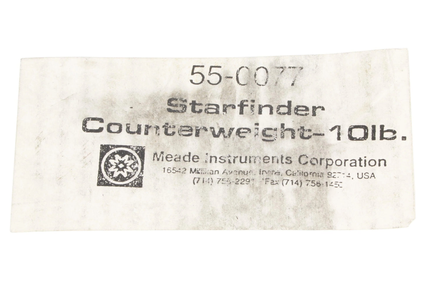 Meade Starfinder Counterweight 10lb 55-0077