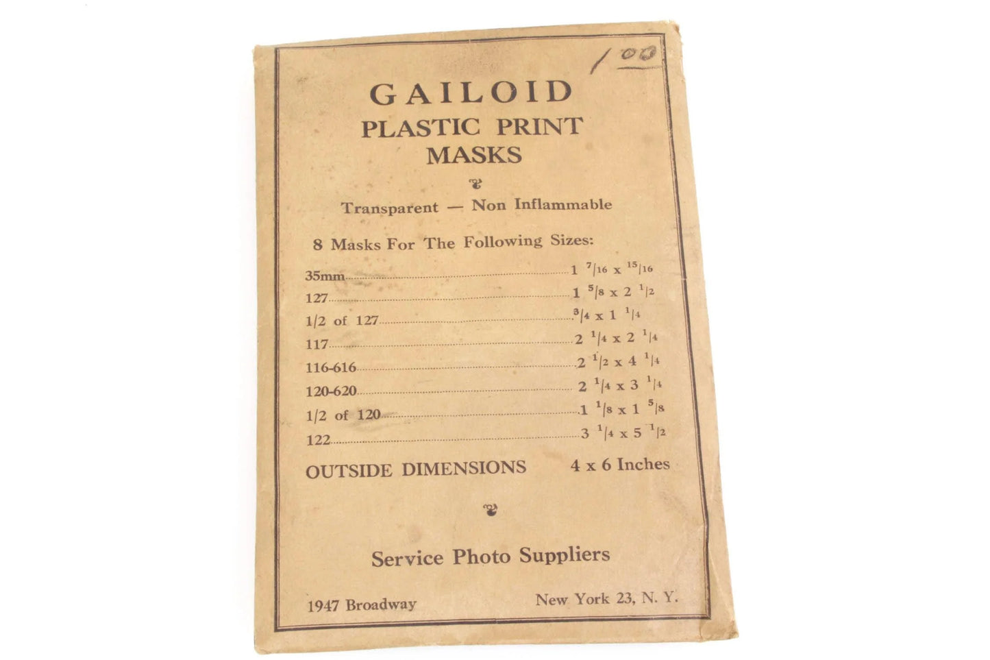 Gailoid B&W Plastic Print Masks 7 Red
