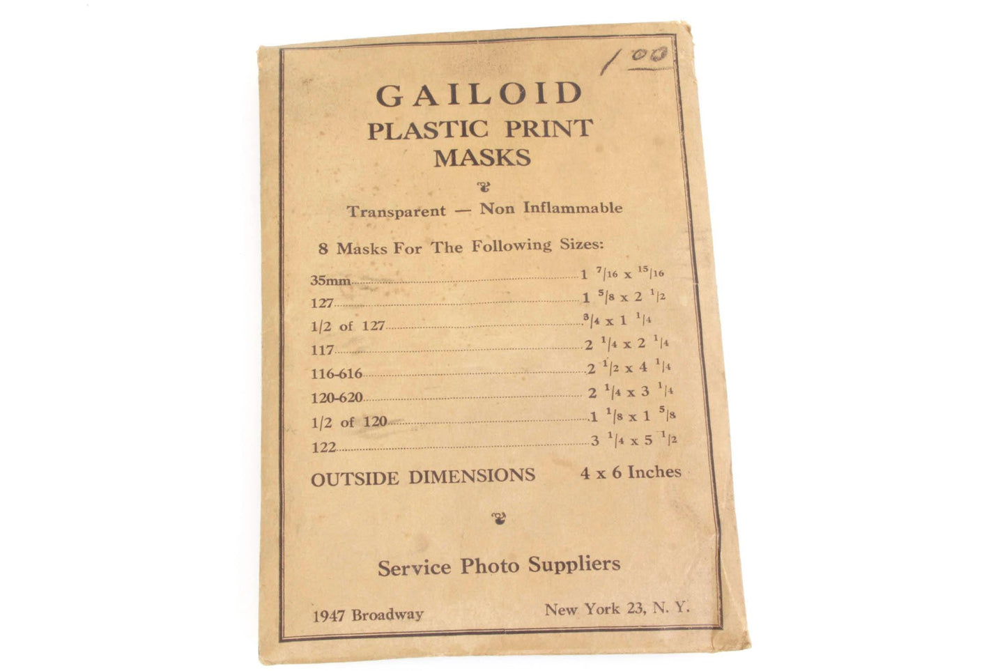 Gailoid B&W Plastic Print Masks 7 Red