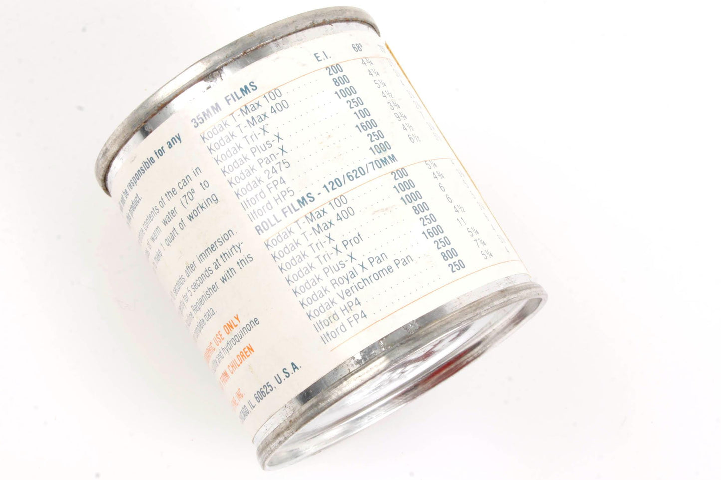 Acufine Film Developer Contents to Make 1 Quart Sub for DIAFINE
