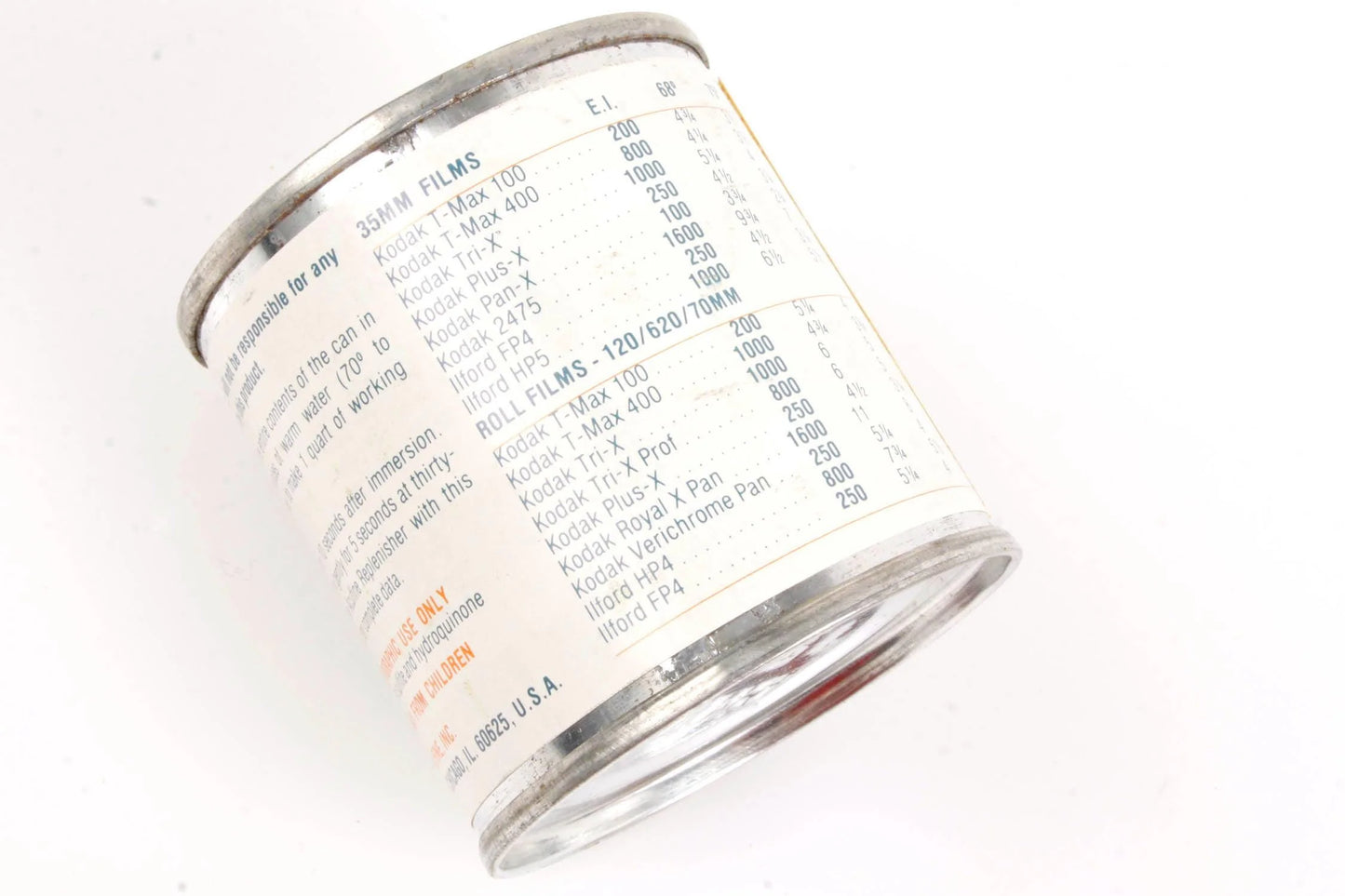 Acufine Film Developer Contents to Make 1 Quart Sub for DIAFINE