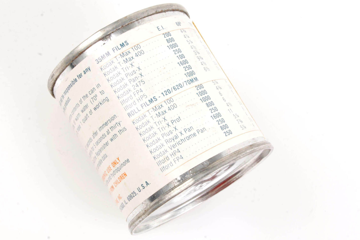 Acufine Film Developer Contents to Make 1 Quart Sub for DIAFINE