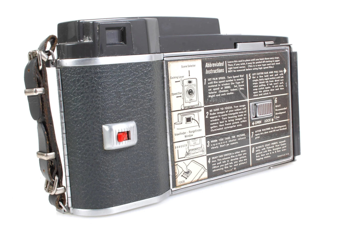 1963 Polaroid 900 Land Camera and Case with All Original Contents