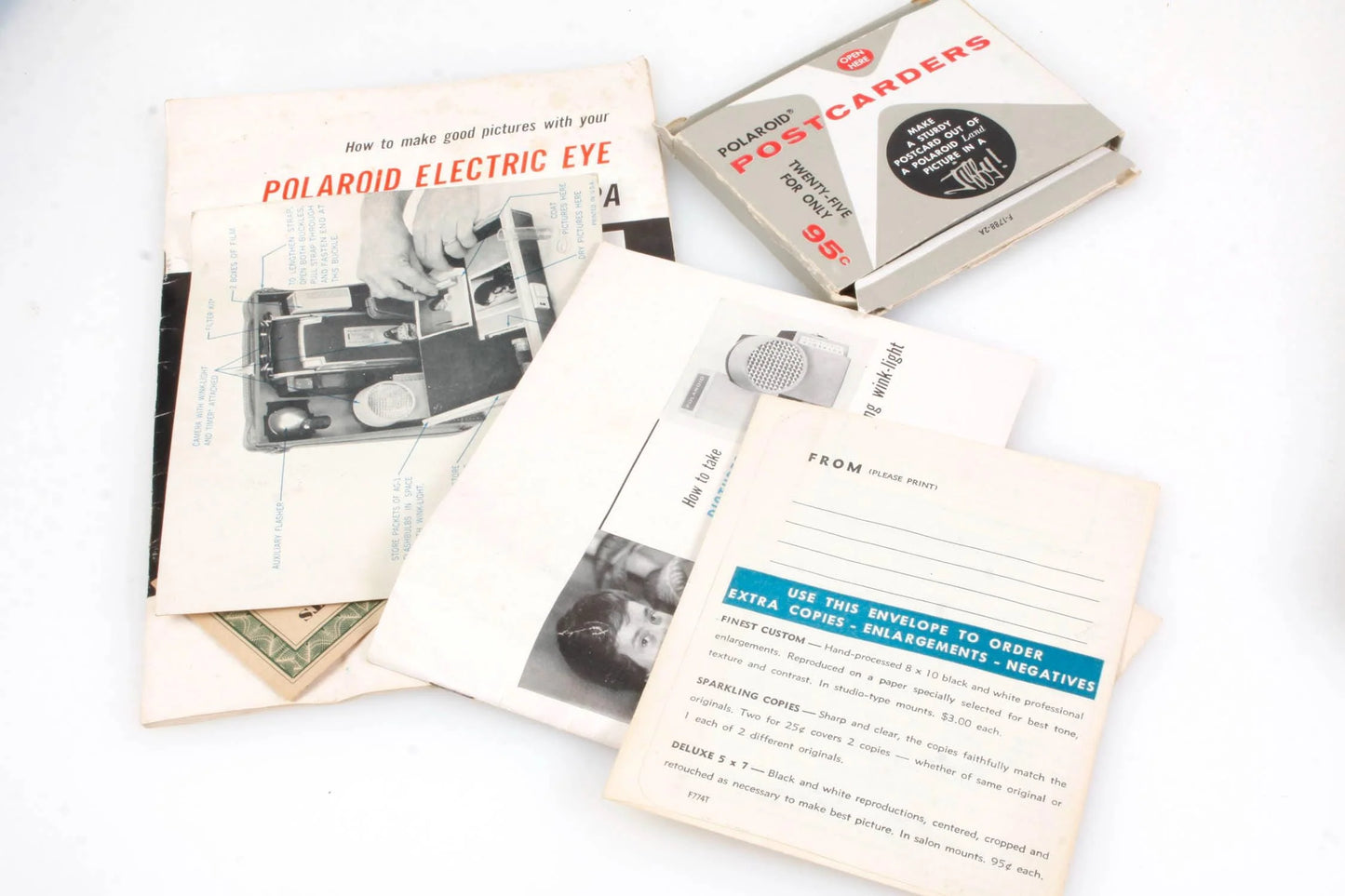 1963 Polaroid 900 Land Camera and Case with All Original Contents