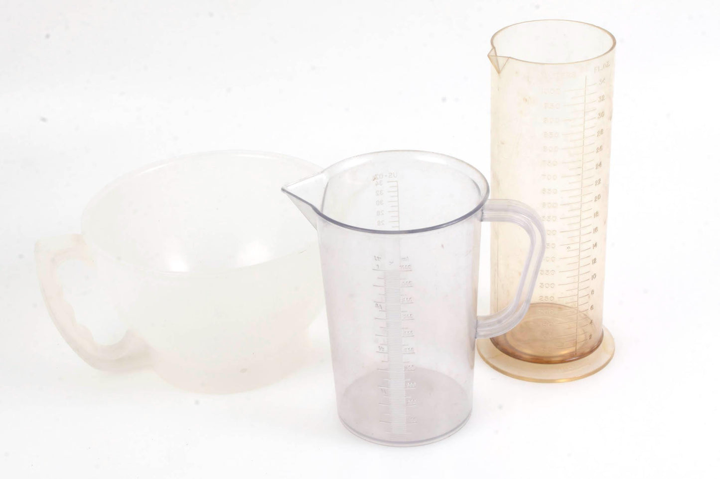 Darkroom Graduated Cylinders and Measuring Bowl, set of 3