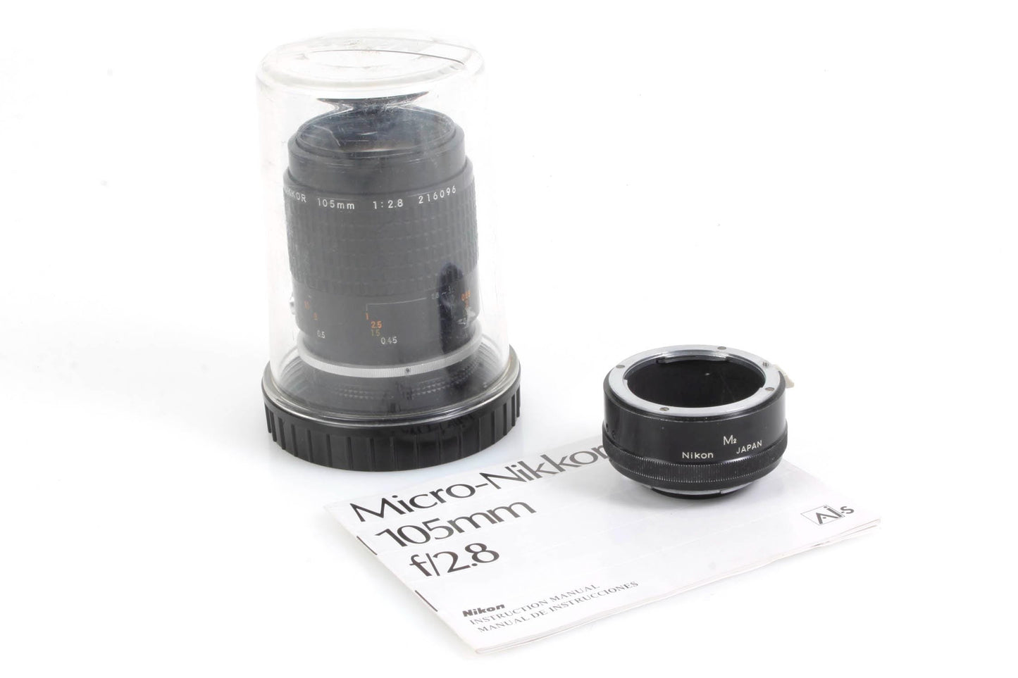 Nikon Nikkor 105mm f/2.8 Lens with M2 Extender and Manual