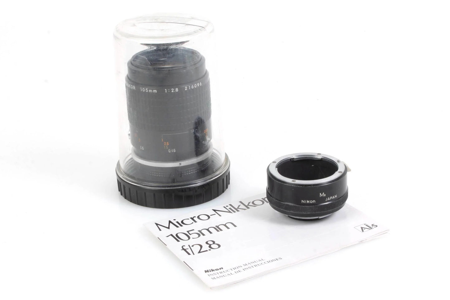 Nikon Nikkor 105mm f/2.8 Lens with M2 Extender and Manual