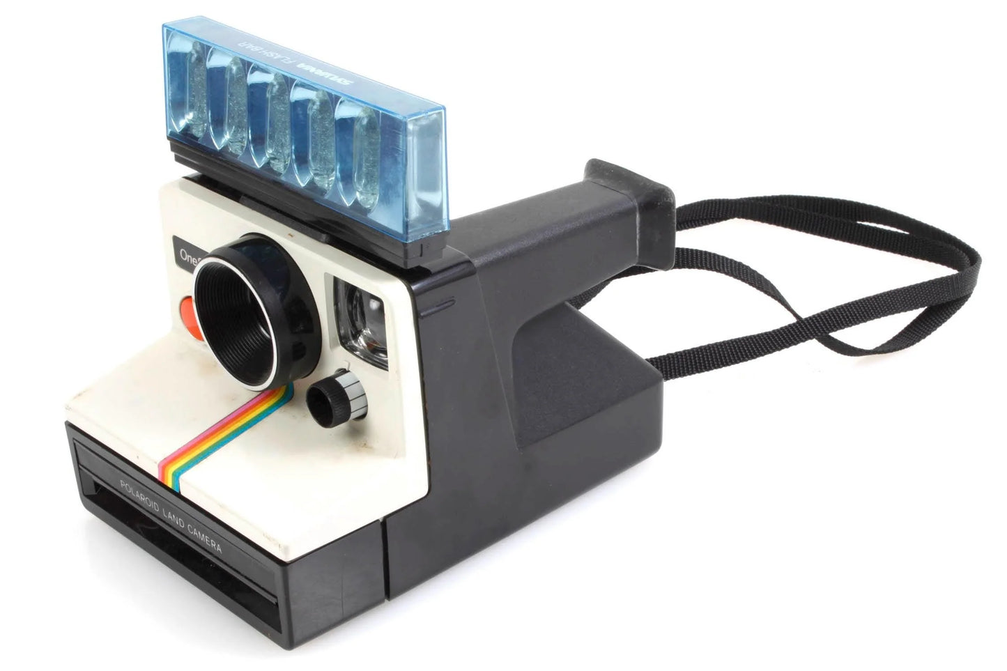 Polaroid SX70 Rainbow Camera w/ Case, Manual, Flash, and Film