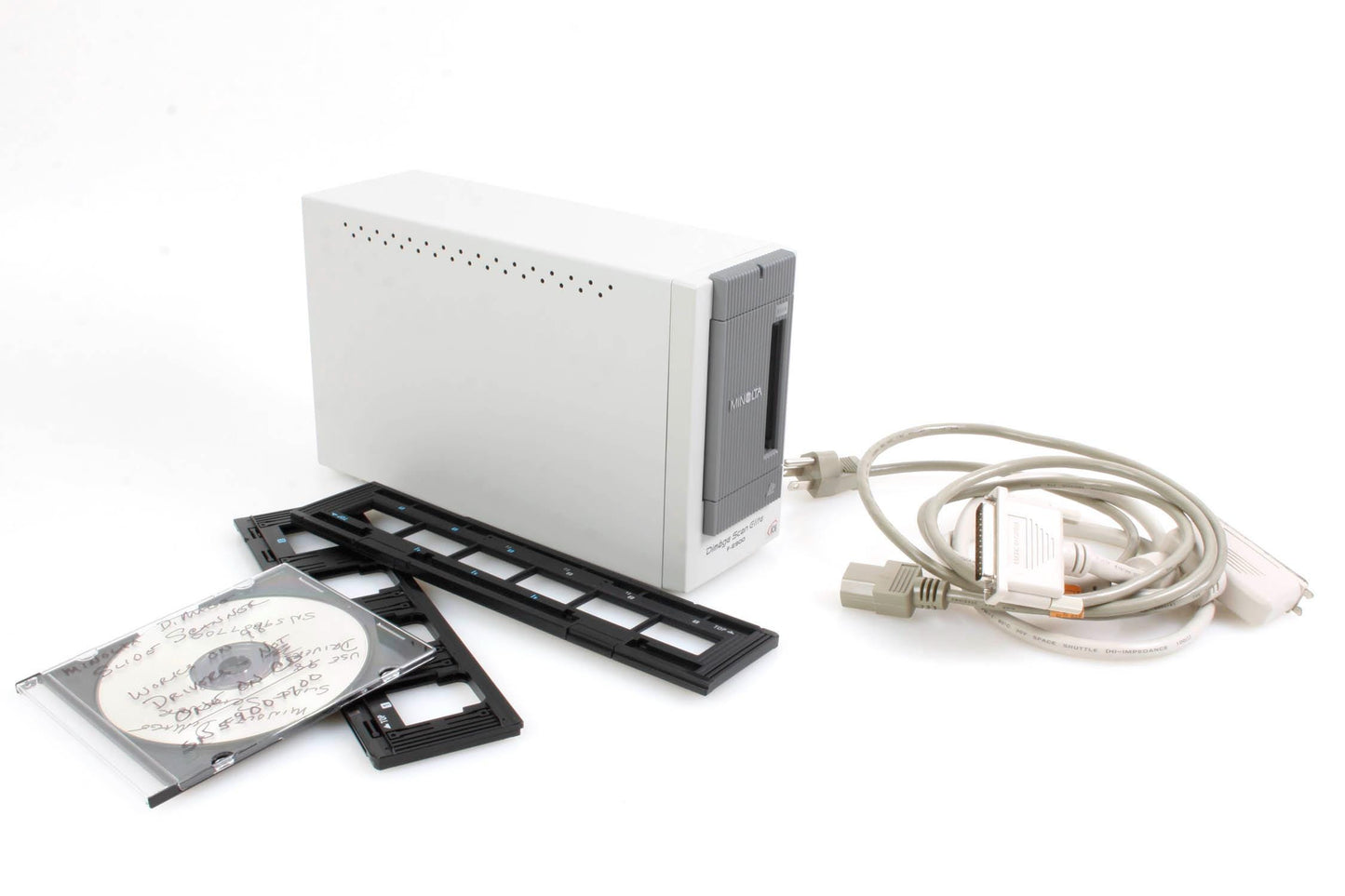 Minolta Dimage Scan Elite F-2900 35mm Film Scanner w/ Cables and Drivers