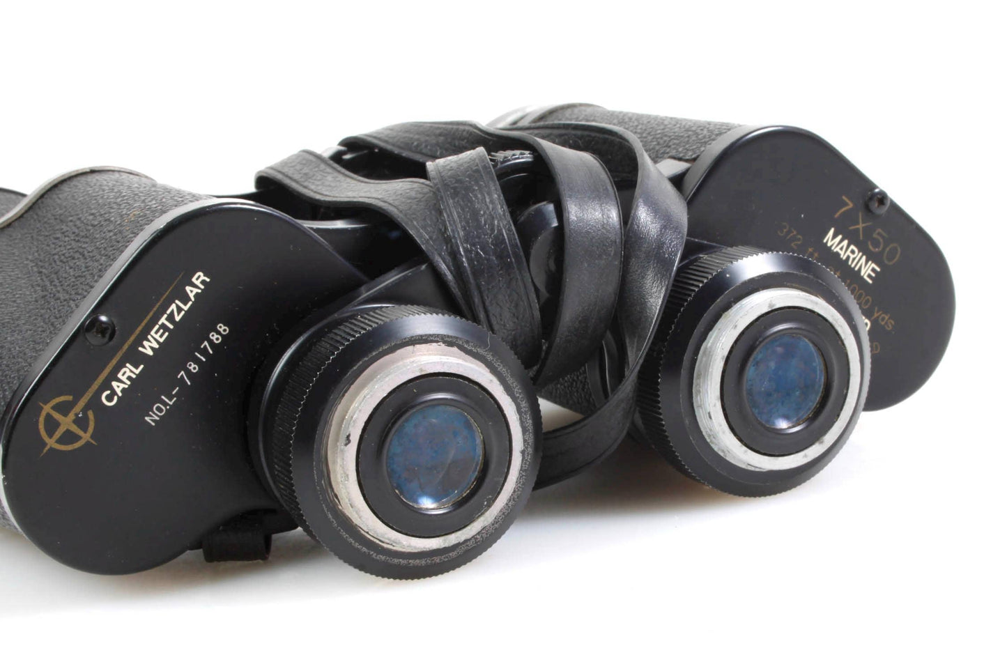 Vintage Carl Wetzlar Marine Lumenized 7X50 Binoculars w/Case