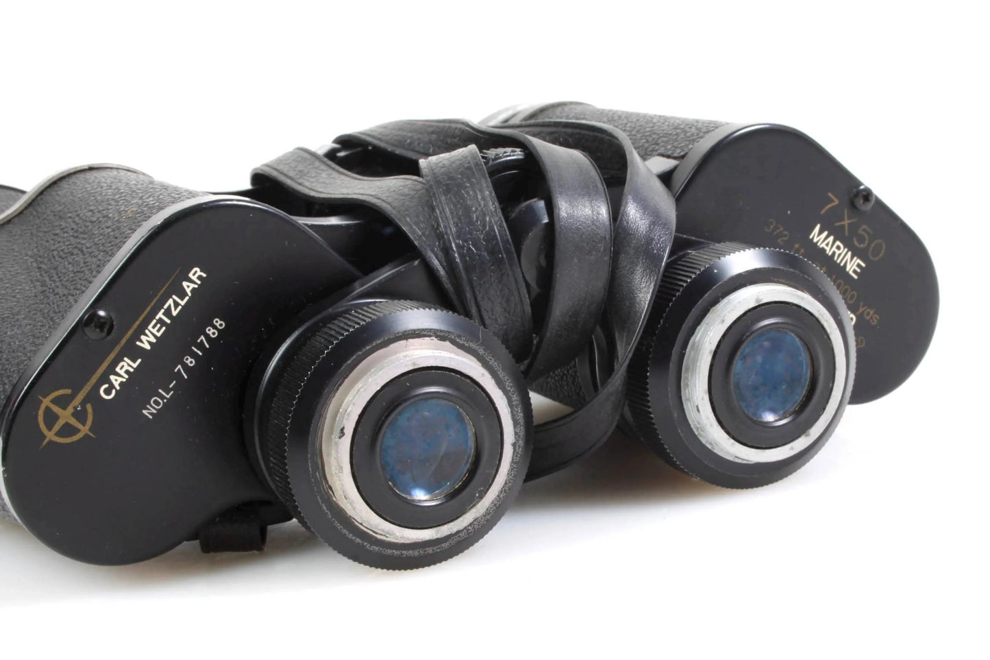 Vintage Carl Wetzlar Marine Lumenized 7X50 Binoculars w/Case