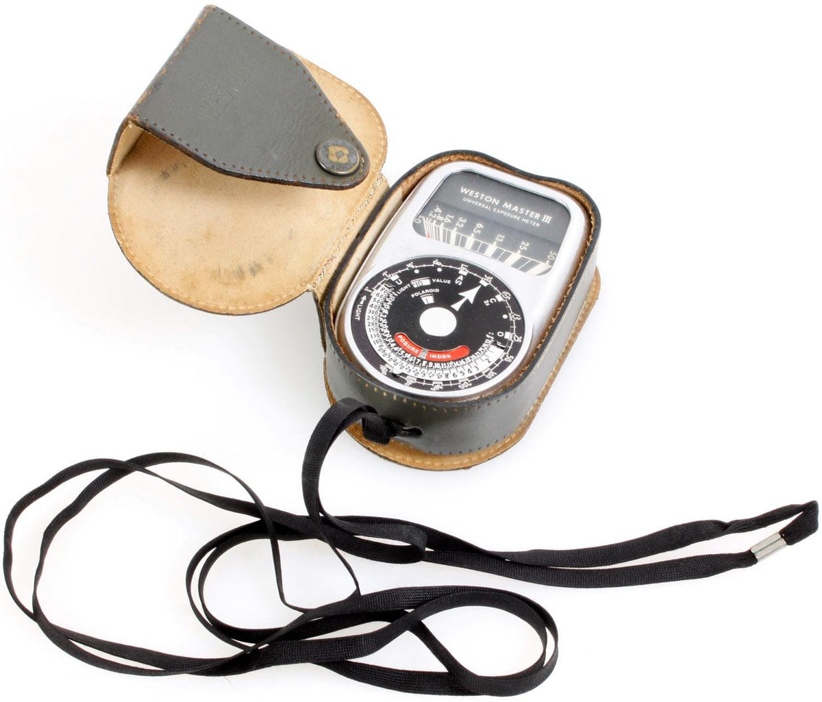 Vintage Light Meter w/ Leather Case Prop/ Display Only