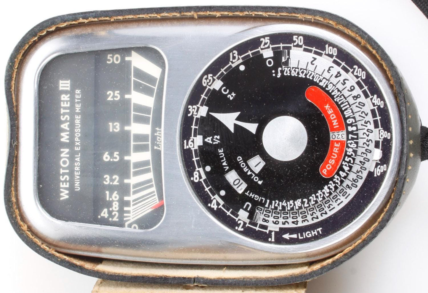 Vintage Light Meter w/ Leather Case Prop/ Display Only