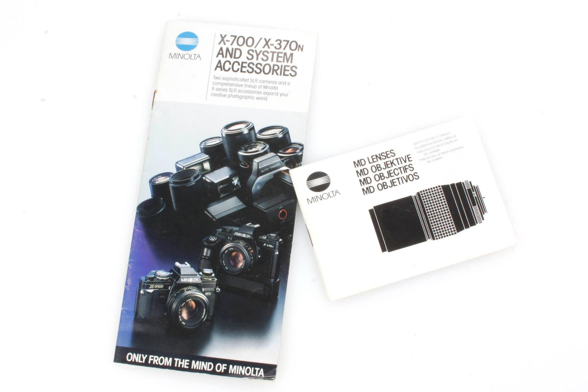 Minolta X700/X370 System + Lenses Guides