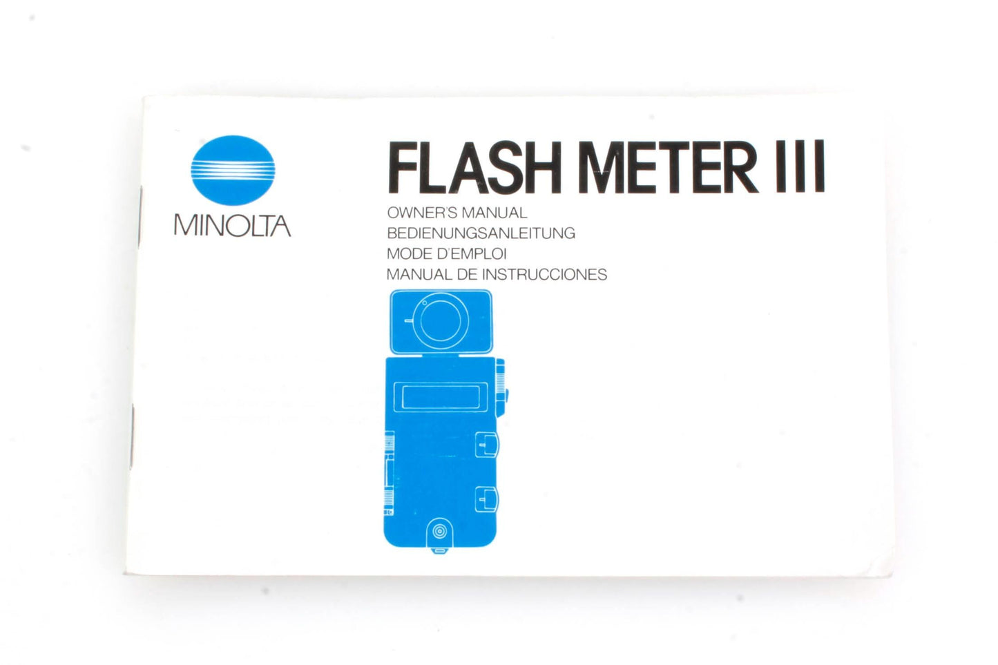 Minolta Flash Meter III Manual