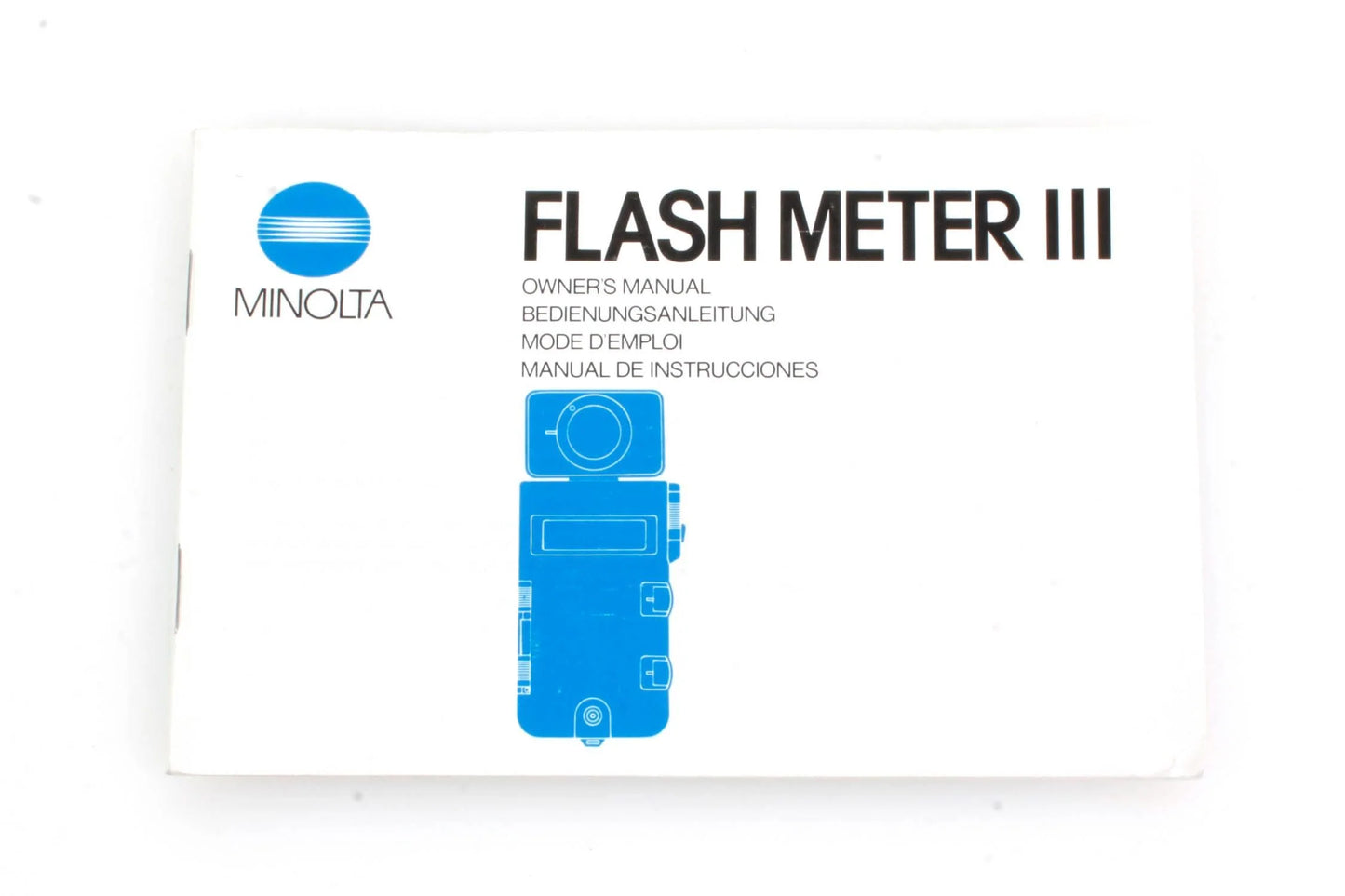 Minolta Flash Meter III Manual