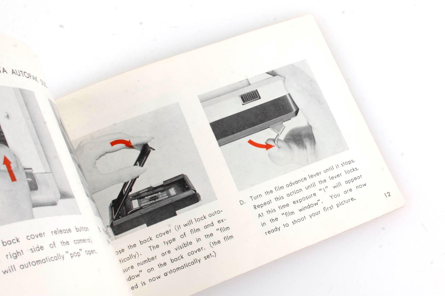 Minolta Autopak 500 Camera Manual