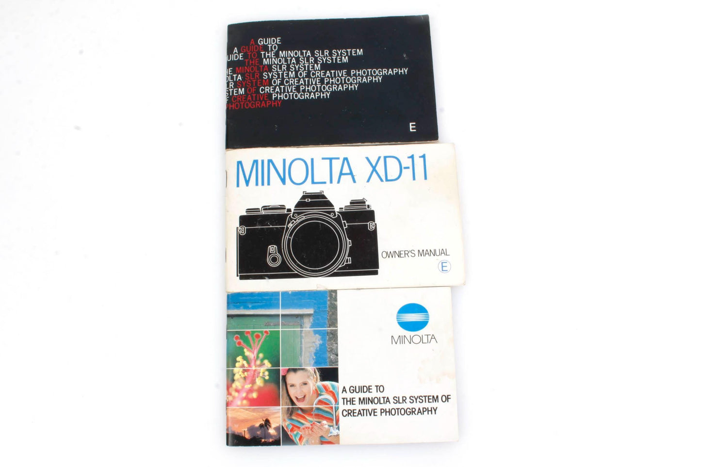Minolta XD-11 Camera Manual + SLR Camera Booklets