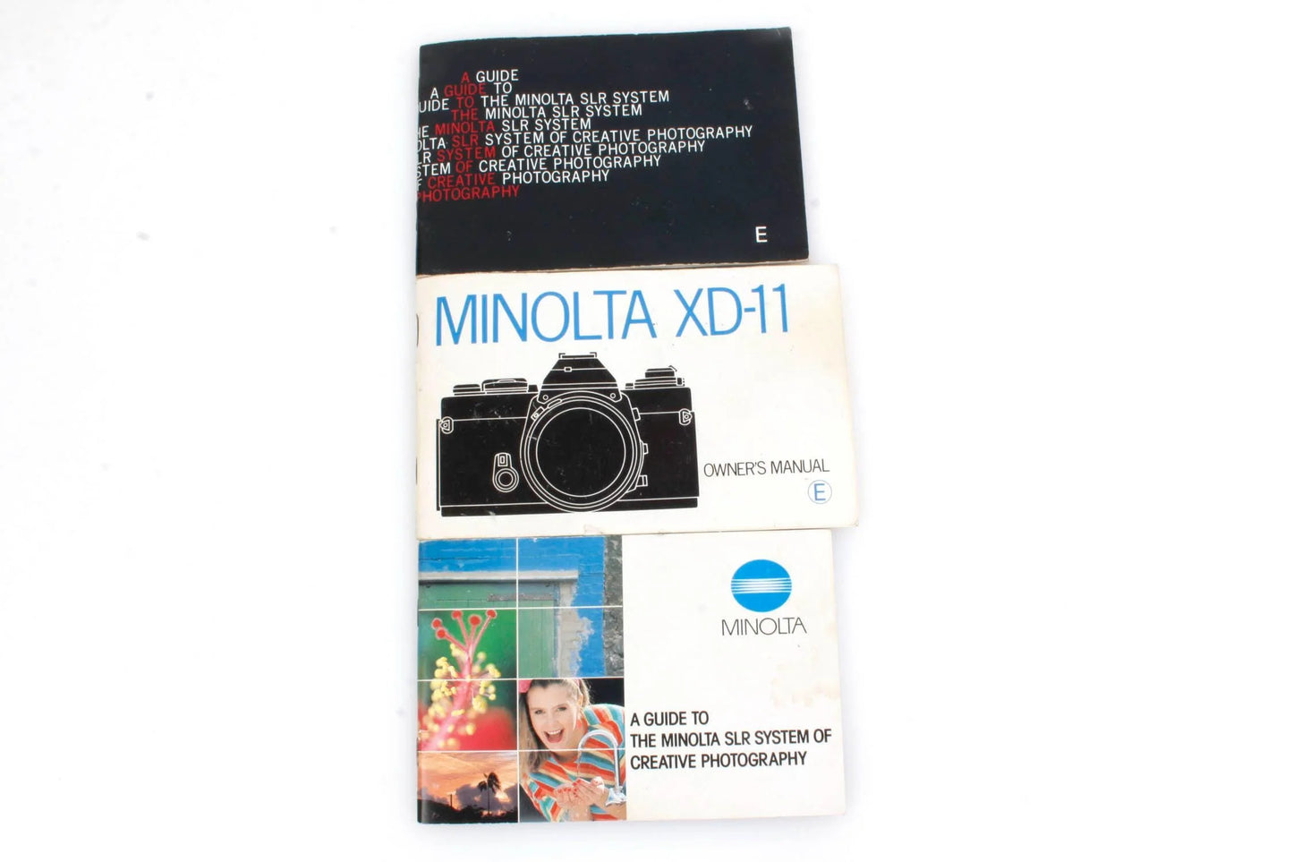 Minolta XD-11 Camera Manual + SLR Camera Booklets