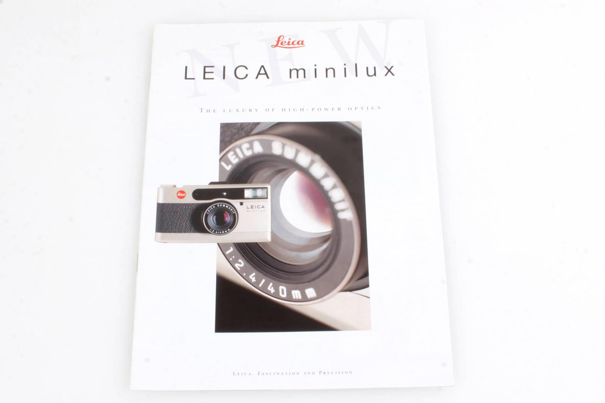 Leica Minilux 35mm Point and Shoot Camera Brochure