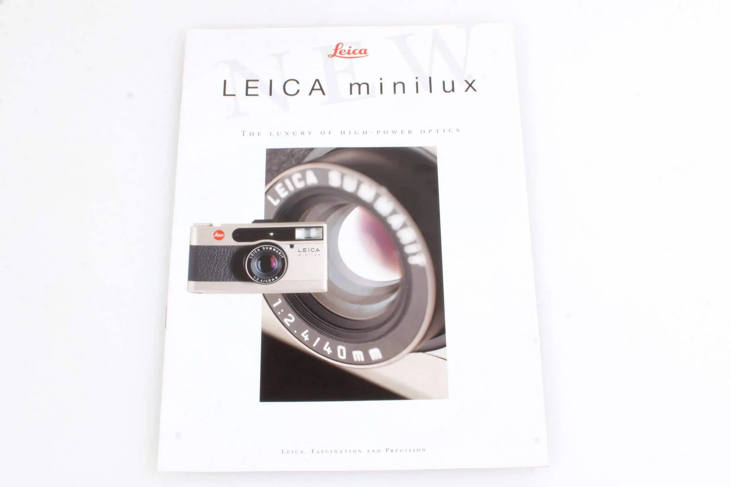 Leica Minilux 35mm Point and Shoot Camera Brochure