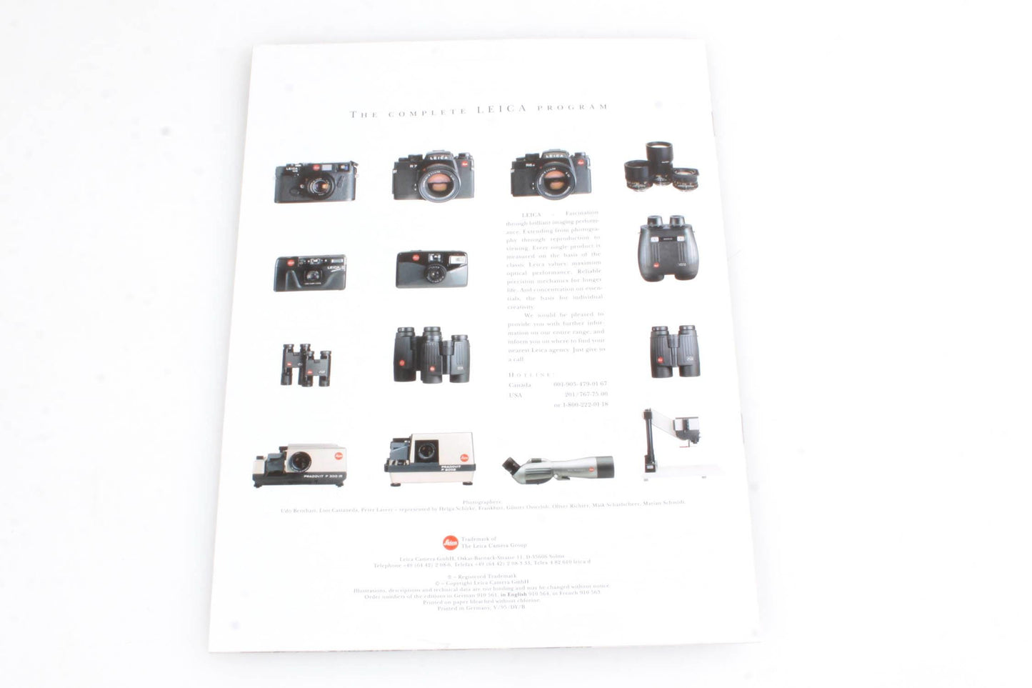 Leica Minilux 35mm Point and Shoot Camera Brochure