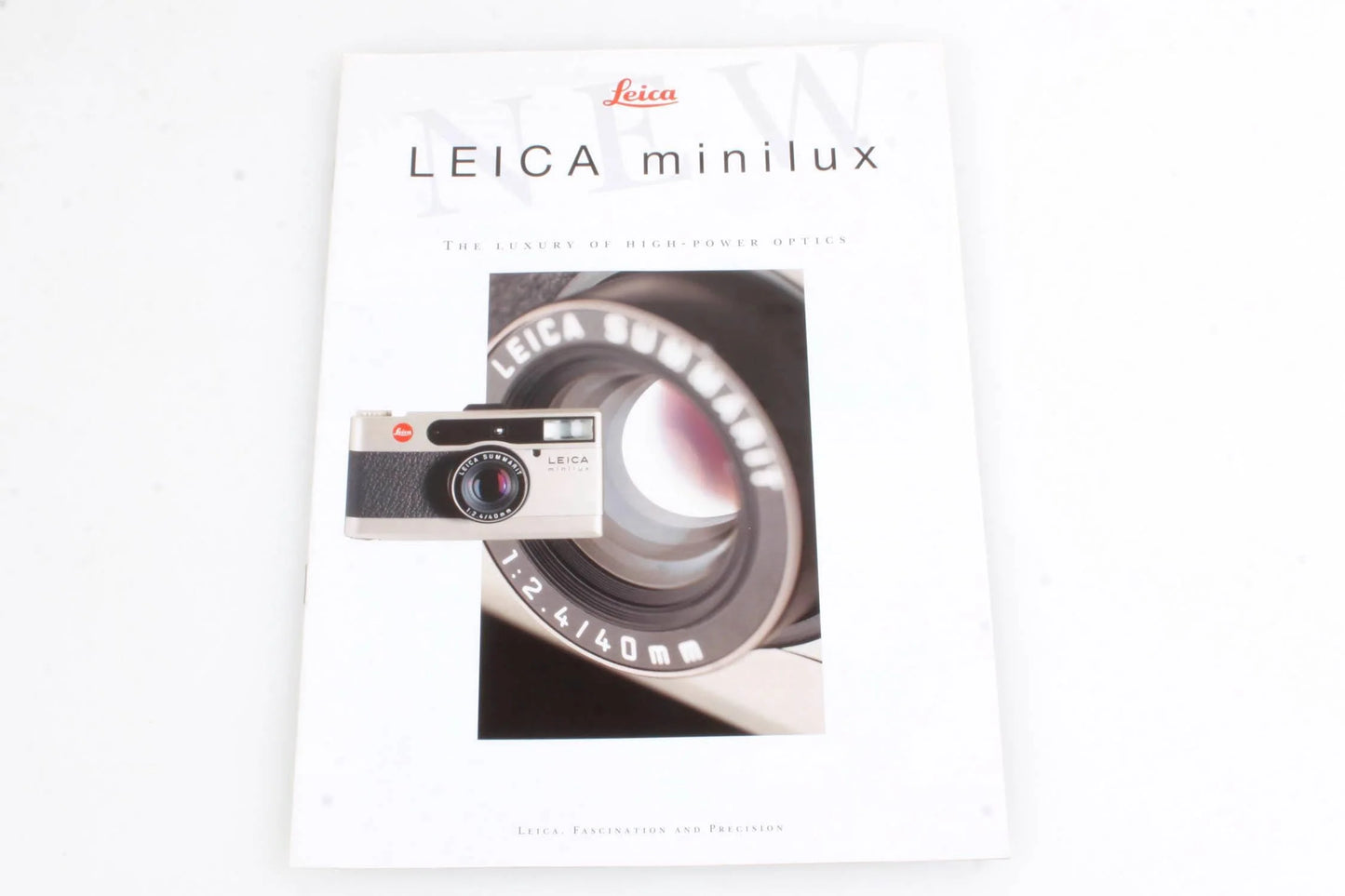 Leica Minilux 35mm Point and Shoot Camera Brochure