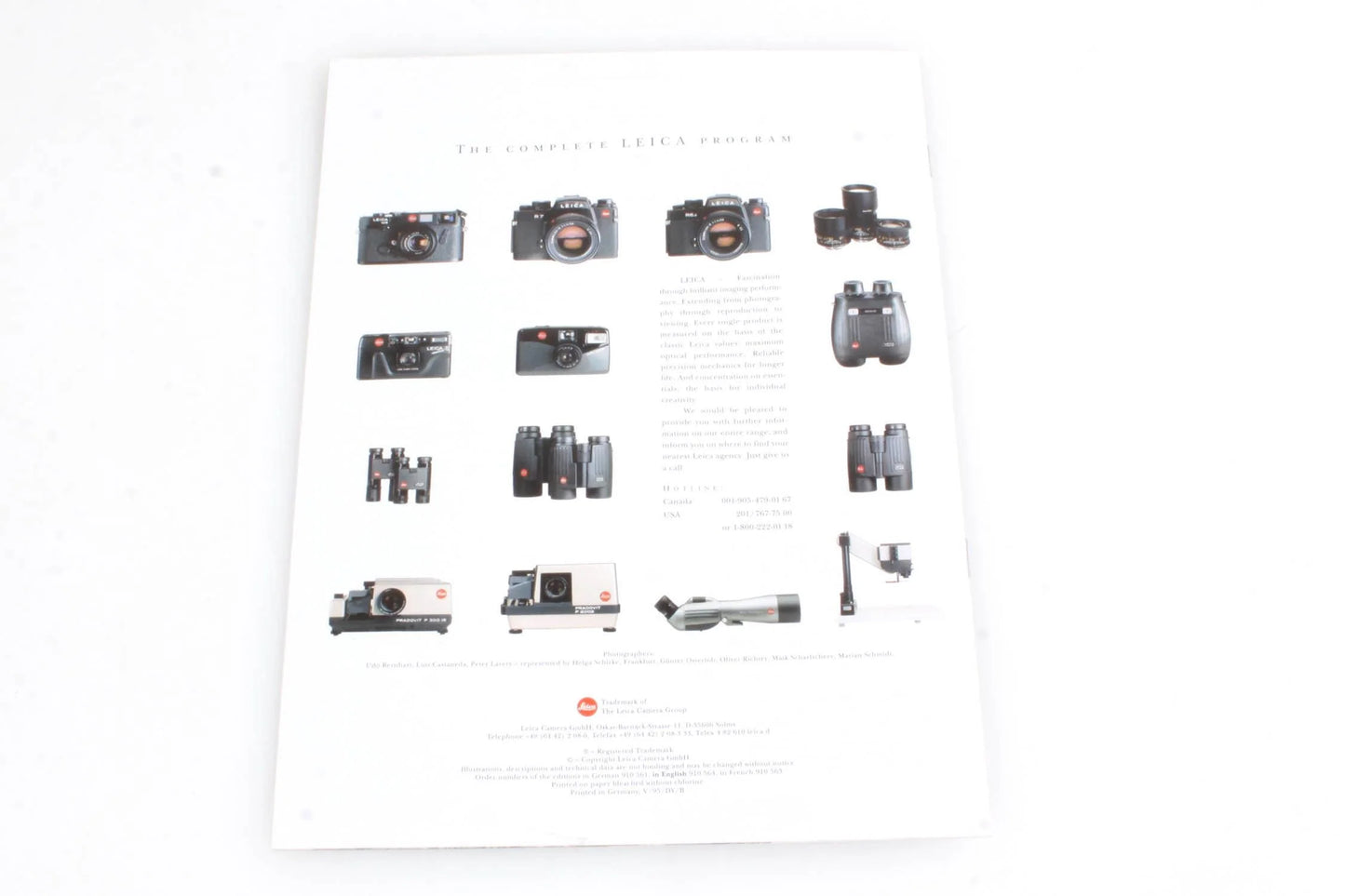 Leica Minilux 35mm Point and Shoot Camera Brochure