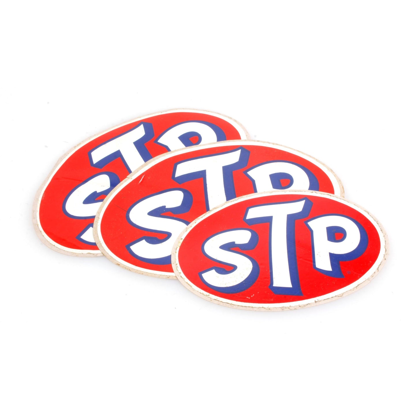Vintage Original STP Stickers Set of 3 Racing Decals Advertising 1960s