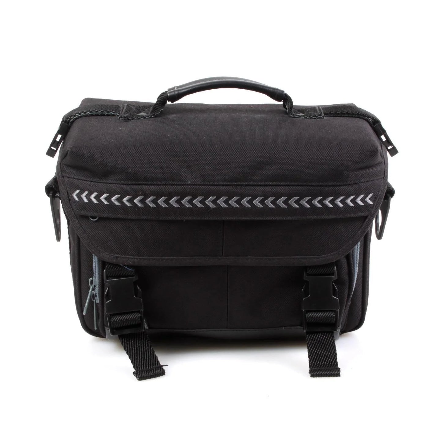 Vintage Black Camera Bag Large with Wide Strap